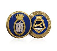 Royal Navy Fleet Auxiliary Memorabilia Gift Gold Spoof Coin Medal - Gold Rover
