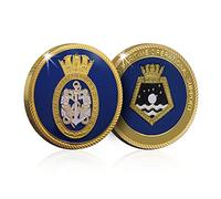 Royal Navy Fleet Auxiliary Memorabilia Gift Gold Spoof Coin Medal RFA Tidespring