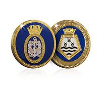 Royal Navy Fleet Auxiliary Memorabilia Gift Gold Spoof Coin Medal - Tiderace