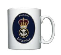 Royal Navy Petty Officer Cap Badge - Personalised Mug