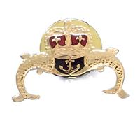 Royal Navy (RN) (The Senior Service) and Branches Lapel Pins/Sweet Heart Pins (Submarine Service (Silent Service) 2cm X 1.5cm)