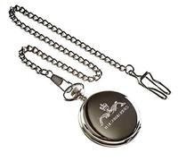 Royal Navy Submariner Silver Crested Pocket Watch Naval Ships Luxury Gift in Case Military Crest Logo