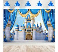 Royal Noble Castle Banner Backdrop Magical Fairy Tale Princess Birthday Party Decorations for Baby Shower Girls Birthday Party Sign Banner Photography Background Photo Studio Props Supplies