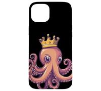Royal Octopus Showing Off Its Crown for Boys and Girls Case for iPhone 15 Plus