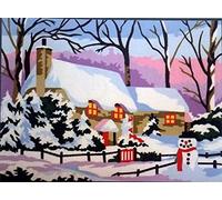 Royal Paris Snow Cottage Tapestry Canvas Only 9880107-00152