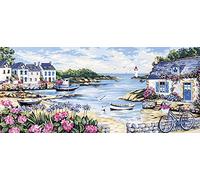 Royal Paris Tapestry Canvas: Royal Paris: Seaside, Multi, 50 x 115cm