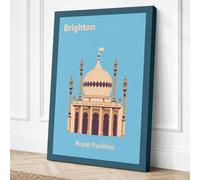 Royal Pavilion Brighton Canvas Wall Art Print 36x24 Inch | Ready to Hang, Gallery Wrapped, Fade-Resistant Inks, Securely Packaged, UK Made