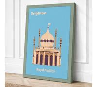 Royal Pavilion Brighton Canvas Wall Art Print 36x24 Inch | Ready to Hang, Gallery Wrapped, Fade-Resistant Inks, Securely Packaged, UK Made