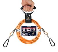 ROYAL PAW Dog Tie Out Cable - Tie Out Cable for Dogs (up to 300 lbs) - Use Dog Tie-Outs & Stakes for Outside - Best Heavy Duty Dog Leash for Large Dogs (20ft - Royal Orange)