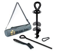 ROYAL-PAW Dog Tie Out Stake - for Large Dogs up to 210 lbs - Heavy Duty Dog Stake for Yard, Beach & Camping Outside - Best in Ground Anchor for a Dog Cable, Leash, Lead or Tether