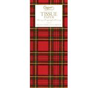 Royal Plaid Tartan Caspari Tissue Wrap 4 Sheets of 70 x 50 cm Luxury Tissue Wrapping Paper