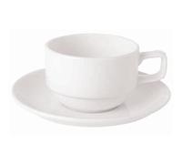 Royal Porcelain CG029 Classic Stacking Tea Cup, 7 oz./200 mL, White