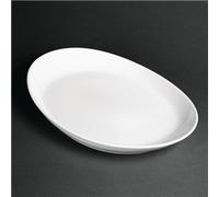 Royal Porcelain Classic White Oval Plates 340mm