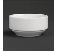Royal Porcelain Classic White Stackable Soup Bowl 110mm