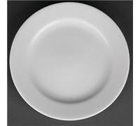 Royal Porcelain Classic White Wide Rim Plates 210mm (12 pack)
