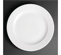 Royal Porcelain Classic White Wide Rim Plates 240mm