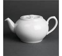 Royal Porcelain Oriental Teapots with Lids 600ml (2 pack)