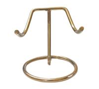 Royal Rapture 6-Inch Keepsake Heart Urn Golden Stand - Elegant Silver Memorial Display for Ashes | RSM01-04