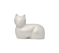 Royal Rapture Cat Kitty Figurine Pet Urn For Ashes Cremation Funeral Memorial Love Urns decorative|Alloy| (Pearl Cat, 5") RCM04-02