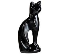 Royal Rapture Urn for Ashes Charming Funeral Memorial Cremation Cat Figurine Pet Love Urns decorative|Alloy|(Black Cat,9") RCM01-02