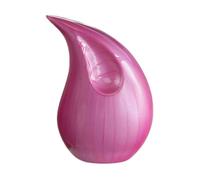 Royal Rapture Urn for ashes Cremation Memorial funeral Teardrop Jar Love Urns decorative Human Adult Child (Pink, 8") RT01-02