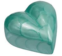 Royal Rapture Urn for Ashes Funeral Cremation Memorial Keepsake Heart Love Urns decorative Alloy (Green, 3") RHM01-05