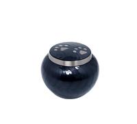 Royal Rapture Urn For Ashes Memorial Funeral Cremation Love Urns decorativePaw Engraved Jar |Pet Dog Cat| (Bru-Pewter, 4") RPJM01-03