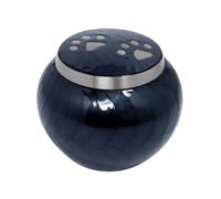 Royal Rapture Urn For Ashes Memorial Funeral Cremation Love Urns decorativePaw Engraved Jar |Pet Dog Cat| (Bru-Pewter, 6") RPJM01-06