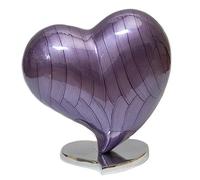 Royal Rapture Urns for ashes Memorial Funeral Cremation Adult Human Child Love Urns decorative Heart (Purple, 6") RHM02-02