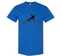 (Royal, S) Easter Good Friday Cool Unique Jesus Christian God Cross Men T Shirt Tee Top