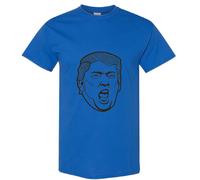 (Royal, S) Funny USA President Donald Trump Dictator Shout Face Men T Shirt Tee Top