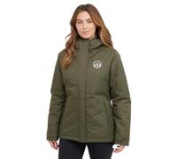 Royal Scot Maya Women's Waterproof Insulated Jacket, 5000HH Polyamide, Synthetic Padding, Rose Gold Zip, for Horse Riding (UK, Numeric, 14, Regular, Regular, Green)