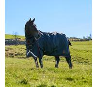 Royal Scot Original 100g Light-Medium Weight Combo Neck Turnout Rug Black/Wine, Black/Wine 6'6