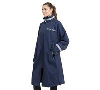 Royal Scot Women's Naomi Lite Waterproof Riding Jacket, Polyamide Shell, Polyester Lining, Breathable, with Stowaway Hood, Reflective Details, for Equestrian Use (UK, Alpha, S, Regular, Regular, Navy)