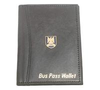 Royal Scots Dragoon Guards Leather Bus & Train Pass Wallet & ID Holder in Black ME26