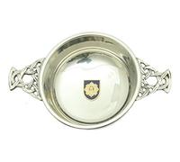 Royal Scots Pewter Knot Band Quaich Bowl Scottish Quaich ME32