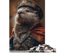 Royal Seat Otter Commander Jigsaw Puzzles Puzzles for Adults Kids. 1000 Piece Impossible Challenge Toy Educational Games Home Decoration for Adults& Kids Age 14 Years Up 1000pcs (40x28cm)