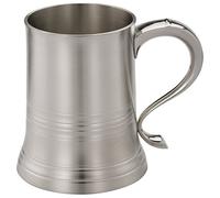 Royal Selangor 1 Pint Pewter Tankard with Glass Base, Brushed Finish in Wooden Presentation Box, Eton. 0092178G