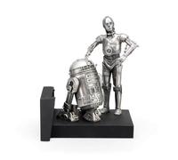 Royal Selangor Hand Finished Star Wars C-3PO and R2-D2 Endor Figurine