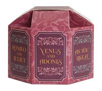 Royal Shakespeare Company 12 Mini Cross Stitch Kit, Love, Aida Fabric, Embroidery Threads, Needles, Home Decor, Craft Kits for Adults, Beginners Crafts, Christmas Craft Accessories Sets