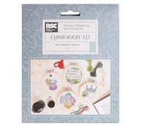 Royal Shakespeare Company Embroidery Hoop Decoration Kit 4 Piece Set, Tragedy, Embroidery Set for Adults, Beginner Tapestry Stitch Kit with Patterns, Sewing Hobbies, Christmas Gifting, Crafts