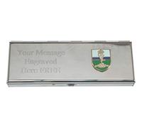 Royal Signals 7 Day Tablet Pill Box with Mirror Case & Free Engraving Message ME30