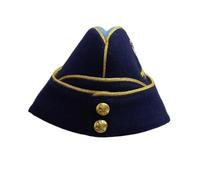 Royal Signals Officers Side Hat/Cap 100% Wool/Melton King's Crown (61 CM)