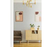 Royal Silk Textured Plain Wallpaper Boutique Silver One Size