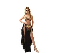 ROYAL SMEELA Belly Dancer Costumes for Women Belly Dance Bra and Belt Belly Dancing Skirt Bellydance Costume Carnival Outfit, Red, M