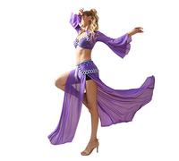 ROYAL SMEELA Mesh Belly dance costume set for women stage show belly dancer outfits sexy belly dancing wear bellydance performance costumes adult belly dance bra and skirt lady belly dance suit