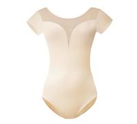ROYAL SMEELA Women's Ballet Dance Leotard with Chest Pads, Black, Size S
