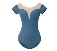 ROYAL SMEELA Women's Ballet Dance Leotard with Chest Pads, Black, Size XL