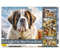 Royal St. Bernards. The gentle giants of the Alps UK-Version (Wall Calendar 2026 DIN A4 Landscape), CALVENDO 12 Month Wall Calendar