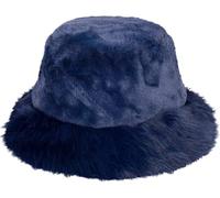 Royal Stallion Premium Faux Fur Winter Bucket Hat in Navy, Size: One Size
